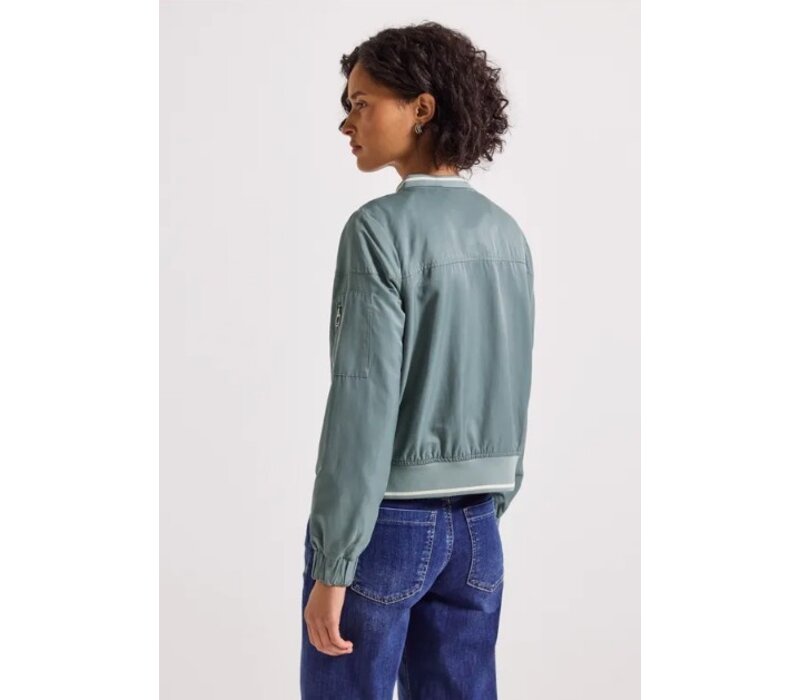 Street One Satin Bomber Blouson Arona Blue