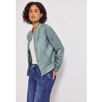 Street One Satin Bomber Blouson Arona Blue