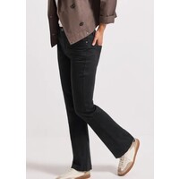 Street One Bootcut High Waist Black Clean Washed