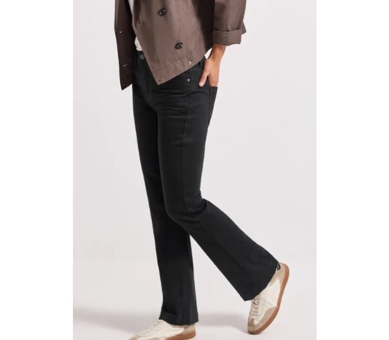 Street One Bootcut High Waist Black Clean Washed