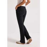Street One Bootcut High Waist Black Clean Washed