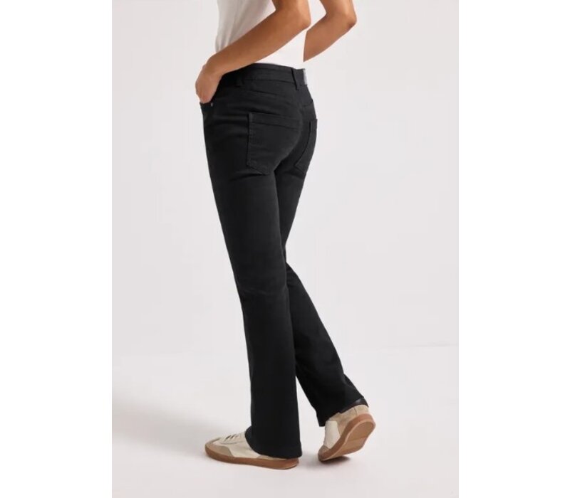 Street One Bootcut High Waist Black Clean Washed
