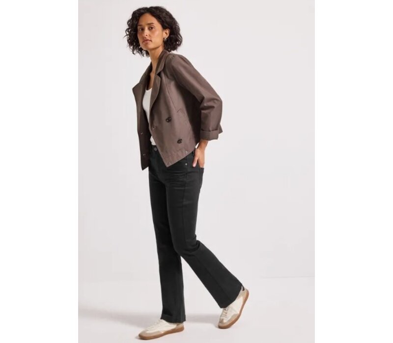 Street One Bootcut High Waist Black Clean Washed