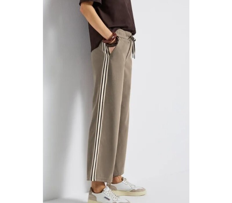 Street One Straight Leg Structure Bark Brown