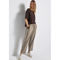 Street One Straight Leg Structure Bark Brown