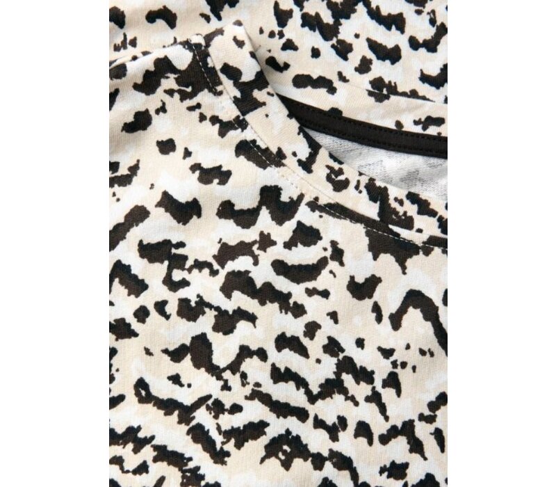Street One Soft Printed Batwing Shirt Morning Beige