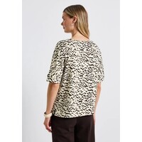 Street One Soft Printed Batwing Shirt Morning Beige