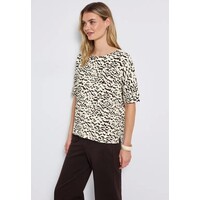 Street One Soft Printed Batwing Shirt Morning Beige