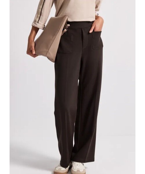 StreetOne Street One Front Pocket Straight Leg High Waist