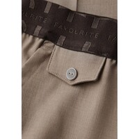 Street One Chino Melange Tape Mid Waist Bark Brown