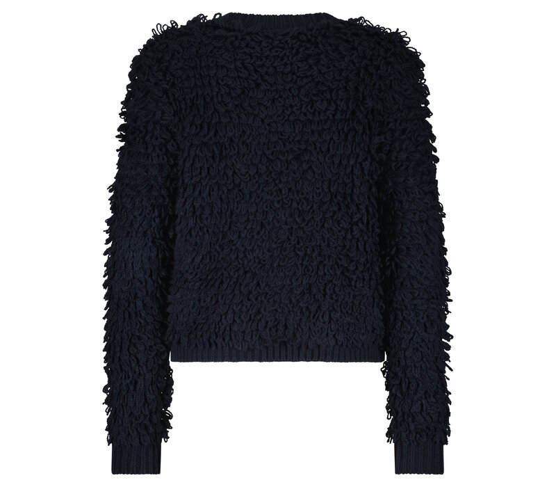 Red Button Jacket Loops Indigo