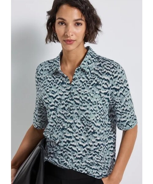 StreetOne Street One Printed Blouse Shirt Pocket