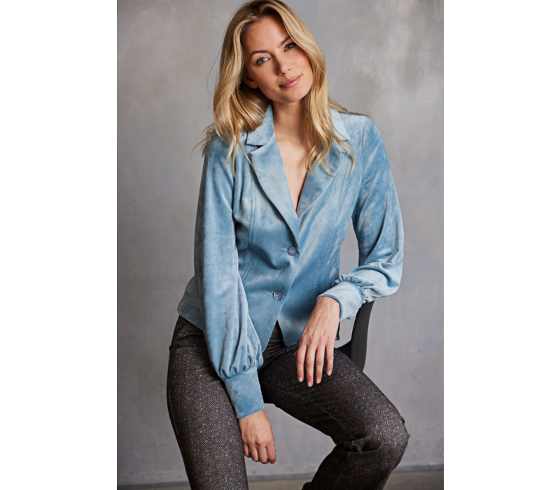 Helena Hart Blazer Lora Velour Ice