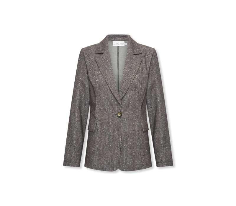 Helena Hart Blazer Ziggy Lano Tweed Ice