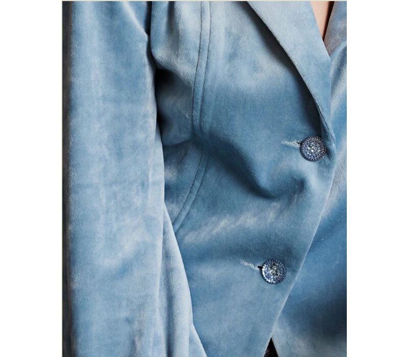 Helena Hart Blazer Lora Velour Ice