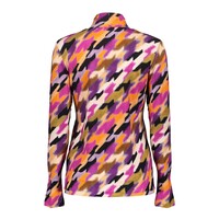 Geisha Top with Col Jersey Fuchsia Purple