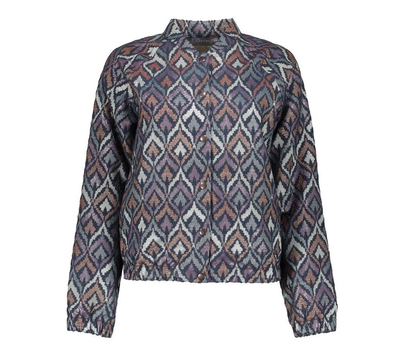 Geisha Jacket Print Blue