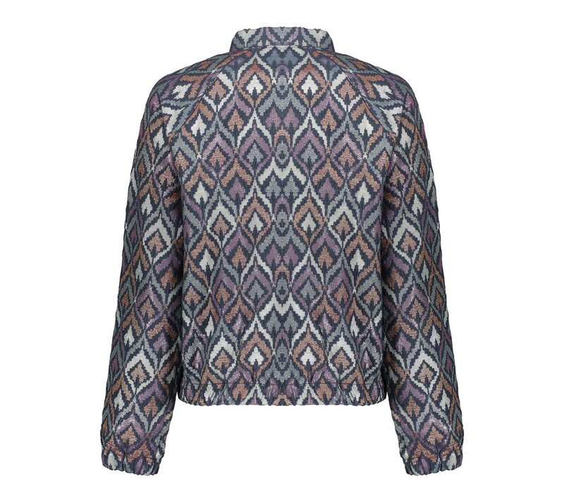 Geisha Jacket Print Blue