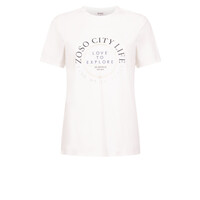 Zoso Travel Top Off White Navy