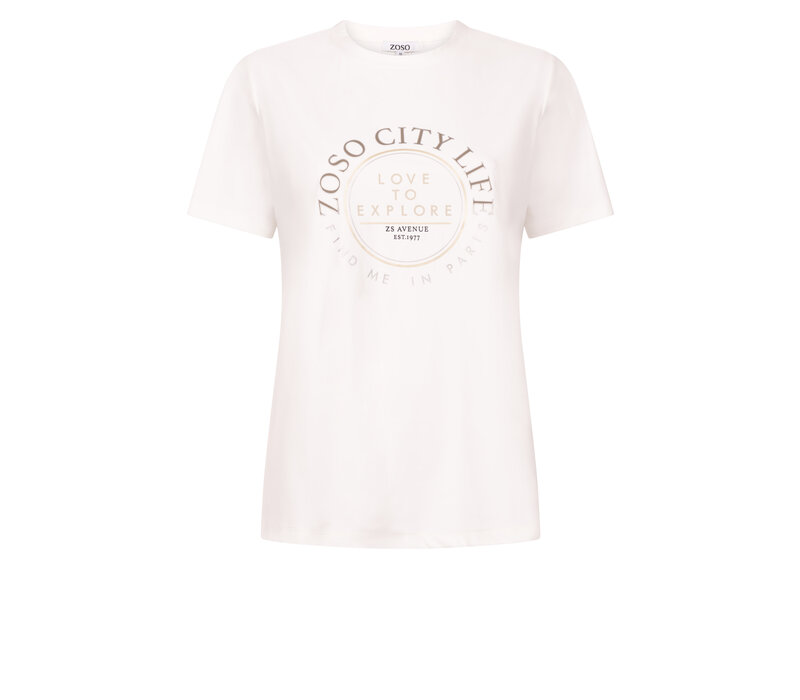 Zoso Travel Top Off White Mocha