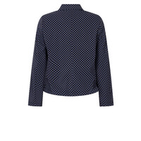 Zoso Print Travel Jacket Mocha Navy