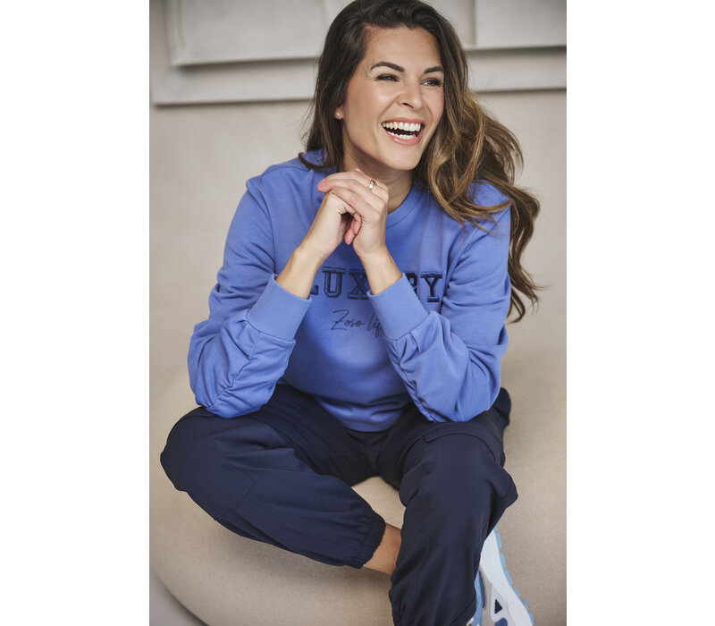 Zoso Luxury Embroidery Sweater Blue
