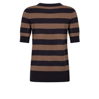 Zoso Knitted Sweater Navy Mocha
