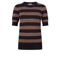 Zoso Knitted Sweater Navy Mocha