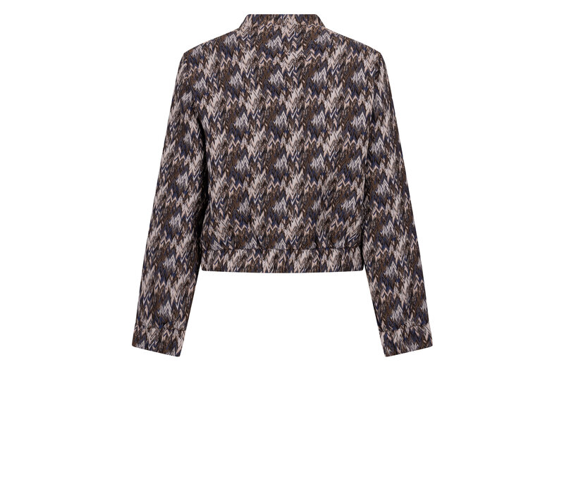 Zoso Fancy Jacquard Jacket Mocha Multi