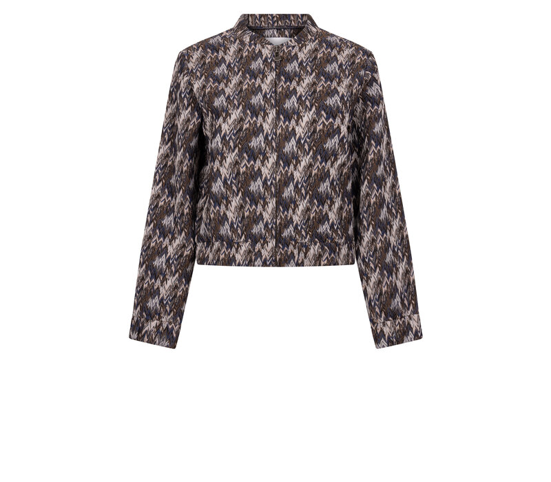 Zoso Fancy Jacquard Jacket Mocha Multi