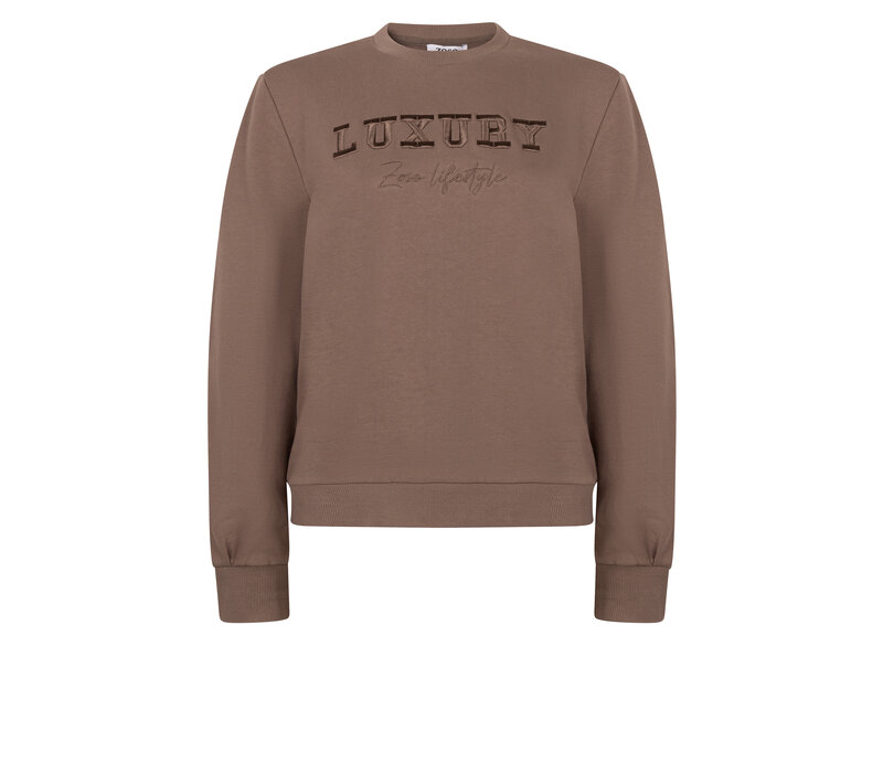 Zoso Luxury Embroidery Sweater Mocha