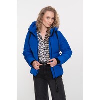 Geisha Jacket with Hood Short Cobalt