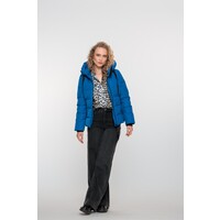 Geisha Jacket with Hood Short Cobalt