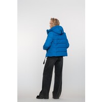 Geisha Jacket with Hood Short Cobalt