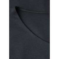 Street One Shirt Heart Neckline Shape Deepwater Blue