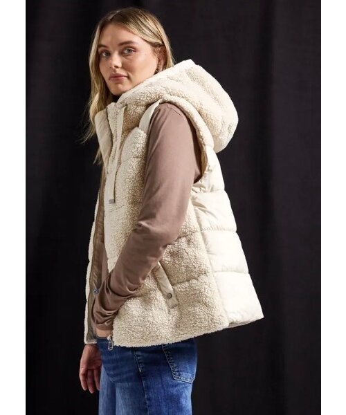 StreetOne Street One Short Padded Teddy Mat Mix Vest