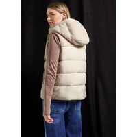 Street One Short Padded Teddy Mat Mix Vest savannah sand