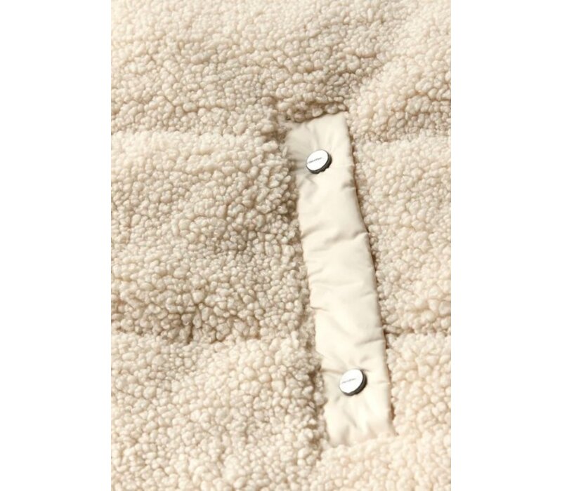 Street One Short Padded Teddy Mat Mix Vest savannah sand