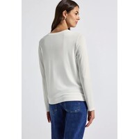 Street One Jersey V-Neck Shirt Off White