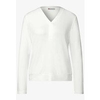 Street One Jersey V-Neck Shirt Off White