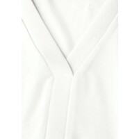 Street One Jersey V-Neck Shirt Off White