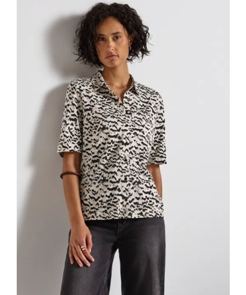 StreetOne Street One Printed Blouse Shirt Pocket