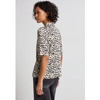 Street One Printed Blouse Shirt Pocket Morning Beige
