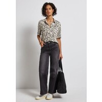 Street One Printed Blouse Shirt Pocket Morning Beige