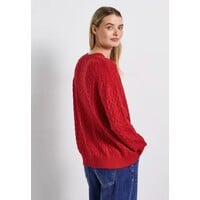 Street One Cosy Structure Sweater Racing Red