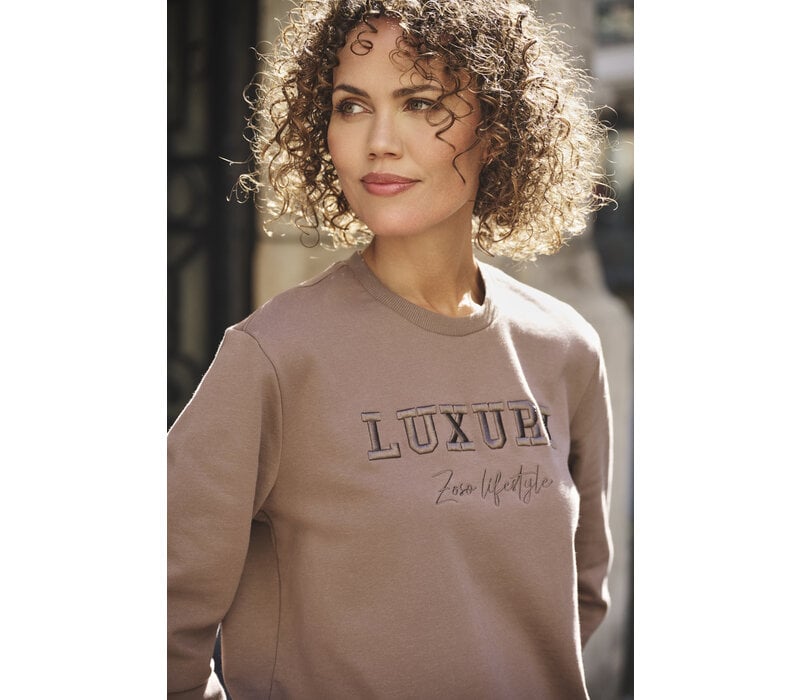Zoso Luxury Embroidery Sweater Mocha