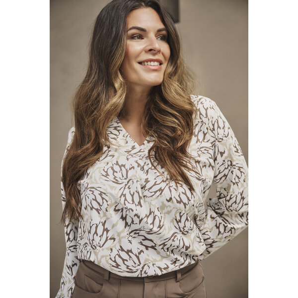 Zoso Print Travel Blouse 