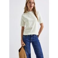 Street One Rib Turtle Neck Shirt Off White