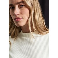 Street One Rib Turtle Neck Shirt Off White