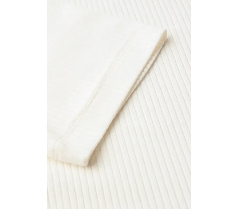 Street One Rib Turtle Neck Shirt Off White